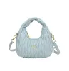 Designer Cleo Miuimiui Satchel -Tasche Hobo Echtes Leder Luxus Handtasche Designer Schultergurt Clutchwander Taschen Damenmodet Bag berühmte Geldbörse