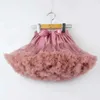 tutu Dress HOT Girls Tutu Skirts Solid Fluffy Tulle Princess Ball Gown Pettiskirt Kids Ballet Party Performance Dress for Children PP001 d240507