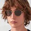 Sonnenbrille rund Rahmen Frauen Männer Damen Ozeanlinsen Brillen Trend Brillen Ultra -Licht Vintage Retro Sonnenschatten Brille 2024