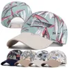 Kogelcaps nieuwe mode dames cap bloemen en gebladerte print honkbal pet vrouwelijke outdoor streetwear caps hoeden d240507
