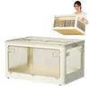 Boîtes de rangement Clear Book Conteneurs Box Organisateur grand manager pliage Q240506