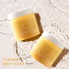 Traitements Curcuma Corps Scrubandre Coutin Cuttine Éclaircissement hydratant Hydratage Sel Sel Exfoliant le nettoyage des pores lisses Antiacne 220g