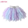 Туто платье dxton малыш для девочек юбки четырех сезона нерегулярная юбка детская пэкворчатая сетка