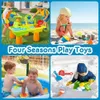 25 stuks 4-in-1 strandwatertafel speelgoed kinderspel waterspel speelgoed zomer outdoor fun game activiteiten sensoren gametafel speelgoed cadeaus 240424