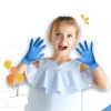 Handschuhe Kinder Handschuhe Einweg 20/50pcs XS Nitril Handschuhe Studenten Nahrungsmittelqualität Nicht sterile Malereien Reinigung Kochdiy Handschuhe