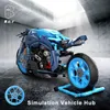 986pcs technique célèbre Diavel Blue Concept Motorcycle Blocys Assemble Bricks Vehicle Motorbike Toys Gifts for Boy Kids 240428