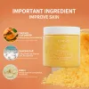 Traitements Curcuma Corps Scrubandre Coutin Cuttine Éclaircissement hydratant Hydratage Sel Sel Exfoliant le nettoyage des pores lisses Antiacne 220g