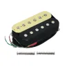 Accessori Fleor 1pc Zebra Electric Guitar Pickup Double Coil ALNICO 5 Pickup Humbucker Parti di chitarra, Neck Or Bridge