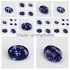 Gemystones en vrac 2x310x12mm 5a Grade Tanzanite Couleur bleu forme ovale zirconi étal