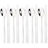 Dinnerware Sets 10Pcs Chopsticks Knife Fork Spoon Cutlery Set Black Gold Luxury 304 Stainless Steel Flatware Korean Tableware