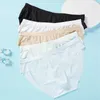 Underpants Arrival Men's Briefs Ice Silk Plus Size Underwear Sexy Seamless Breathable Low Waist Panties Shorts 2XL 3XL