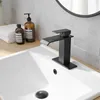 Rubinetti del lavandino del lavandino rubinetto a cascata maniglia a foro singolo moderno miscelatore di bacino di lavaggio per vaghere commerciale