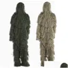 Jagen sets camouflage ghillie suit geheime antenne schietende kleding sluipschutter pakken kleding voor drop levering sporten buitenshuis atleti dhw5a