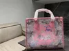 Chanei 2023 Année du Tiger Limited Designer Bags Sac à épaule célèbre Dame Large Taps Hands sacs avec des traits Tigers contre un PA coloré