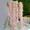 Fleurs décoratives couronnes 180 cm artificiels sakura fleurs vigne mariage rose arch jardin à la maison décoration de Noël faux nuptial décoracao para casa