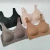 BH A/B/C Festgefühl sexy nicht konvertierbarer Schultergurt nahtlose drahtlose Dessous Damen -Tanktop BH Push Ups kleine Brüste Largel2405