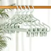 Hangers 5 stks huishoudelijke kledinghanger met cliphangende rok multifunctionele Traceless Home Storage Organizer