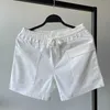 Short shorts verão running homens casuais academia preta fitness confortável cintura de cordão sólida bolsos múltiplos H240506