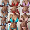 2024 Split Swimsuit Lake Blue Crystal Sexy Bikini Bikini Swimsuit