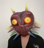 Masken Majoras Maske von Zelda Scary Realistic Face Maske Halloween Cosplay Kostüm Requisite für Erwachsene Teenager Spielparty Maske