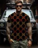 Round neck quick drying shirt with breathable letters, short sleeved men's oversized shirt, luxurious short sleeved T-shirt DDTXA30