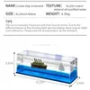 Action Toy Figures New One Piece 3D Ship Fluid Drift Bottle Thousand Sunny Ship Going Merry Boat Black Pearl Boat House Decoration Christmas Gifts T240506