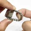 Vintage Punk Finger Watch Mini Elastic Strap alliage montres Couple Rings Bijoux Corloge rétro Roman Roman Watch Anneaux Femmes Men 240507