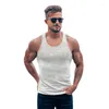 Canotte da uomo Strisce a maglia a maglia da ginnastica da ginnastica uomo fitness maglietta senza maniche maglietta slim cot running sport sport canottiere