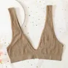 Bras Deep V-neck seamless strapless bra for womens push ups sexy lingerie for womens low back sleep lingerie topL2405