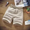 Летние мужские сплошные шорты льняные сплошные брюки Короткие брюки Мужское лето плюс размер 7xl 8xl 9xl дышащие льняные шорты 240428