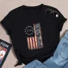 T-shirt pour femmes femmes nous le peuple 1776 U.S.Constitution Dom American Flag T-shirt D240507