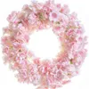 Dekoracyjne kwiaty wieńce 180 cm różowe sztuczne kwiaty sakura winorośl ślub w ogrodzie róża łuk wystrój domu