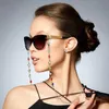 Coudons de lunettes Fashion Metal Lunes Crystal Chaînes Lunettes de soleil Chaîne Rond Roude Couade de couche Couche de coiffure Face Masque Lanyard Holder Femmes Bijoux