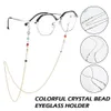 Cadenas de anteojos de lentejuelas de lentejuelas de lentes de gafas de gafas de moda para mujer para mujeres accesorios para oculares correas de gafas de sol