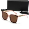 Designer solglasögon mode polariserade solglasögon UV -resistent lyxiga solglasögon män kvinnor goggle retro fyrkantiga solglas avslappnade glasögon med låda