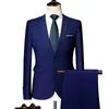 Herrenanzüge Blazer Herren Hochzeitsjacke Set Elegantes dreiteilige Weste Hosen Luxusgeschäft formelle Full Coats 2023 kostenloser Versand Q240507