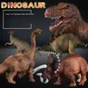 Autres jouets 24 styles de modèles dinosaures jouets Jurassic Tyrannosaurus Rex Triceratops Brontosaurus Boy Christmas Giftl240502