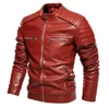 Vestes pour hommes veste masculine Coffee en cuir moto de la mode de mode de mode