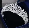 Magnifique princesse Big Wedding Crowns Bridal Jewel Ciaras pour femmes Silver Metal Crystal Rimestone Baroque Hair Headban6143690