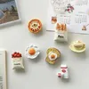 Koelkast magneten 3D voedselstijl koelkast magneet ei hybride magnetische decoratie sticker koelmiddel decoratiemodel koelkast magnet series wx