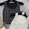 Chars pour femmes concepteur de camis ba jia lourde industrie lourde lettre géométrique chaude diamant rond coule de cou en tricot en tricot