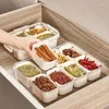 Opslagflessen Spiice Rack Bin Pantry Tray Organizer Clear Kitchen Container voor aanrecht