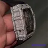 RM Mechanical Wristwatch RM11-03 White Moissanite Diamond Round Cut Automatic Luxury Men's Watch