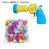 Entrenamiento interactivo Juguetes de gato Kittens Mini Shooting Gun Juegos de pistola Strush Plush Ball Toys Pet Gatty Toy Pet Accesorios 240429