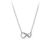 Collier de créateur Collier de couple en argent sterling ajustement rose rose classique collier élégant ensemble bricolage coeur coeur coeur bleu crita charme pour perles charmes