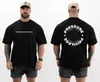 T-shirts masculins T-shirt pour hommes d'été T-shirt imprimé t-shirt Coton Coton High Quality Slve Vêtements surdimensionnés T H240506