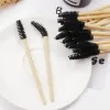 Wimpers 100 PCS Professionele bamboe handgreep wegwerp wimperborstels wenkbrauw extension mascara Wands applicator vrouwen make -up tools