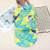 Appareils pour chiens Pet Summer Beach Flower Shirt for Cat Cat Vêtements Puppy Puppy Salle de coco à manches courtes à manches courtes accessoires de vêtements