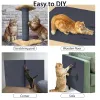 Scratchers Wall Anti Cat Scratch Sofa DIY Cats Scratch Sofa Ochrona Paws Wyostrz Pokrywalny samozwańczy dywan.