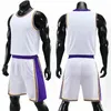 Custom Basketball Jersey Suit Mens Sport Vest Male Child Kids Basketball Training Top Shorts Set Sleeveless Uniform Gym Fitness 240507